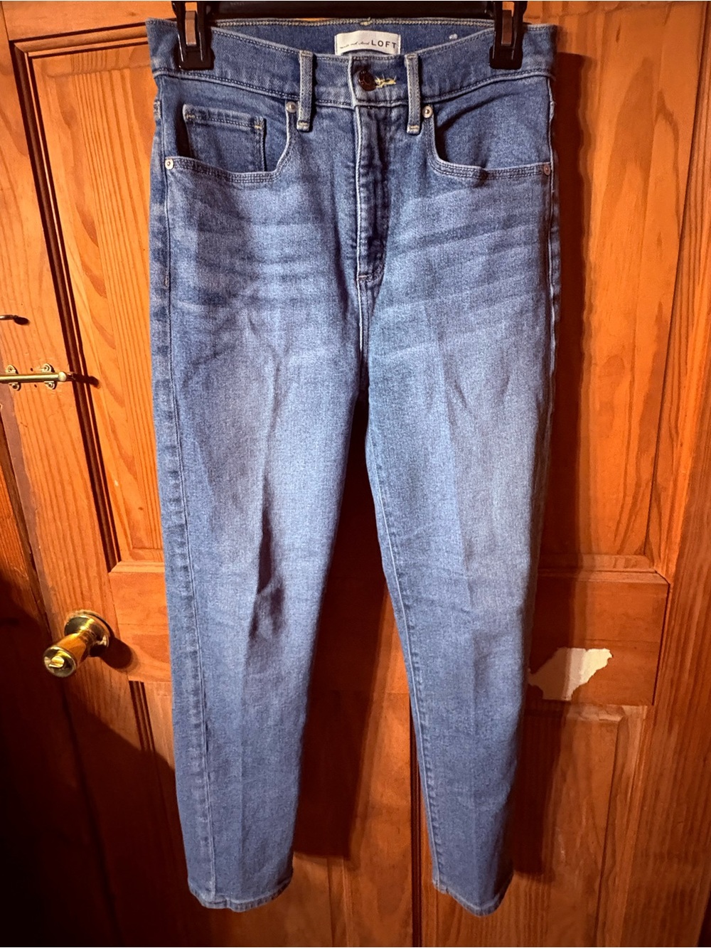 LOFT Skinny Jeans in Light Blue Wash